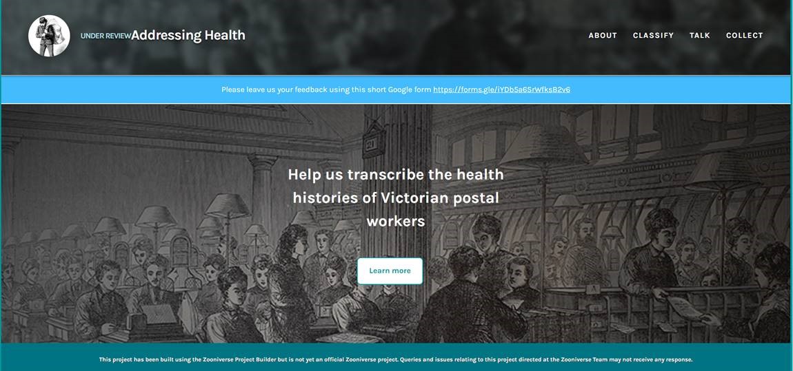 Addressing Health and Zooniverse: crowd-sourcing the pension records