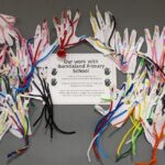 Images of hand models made by primary school pupils